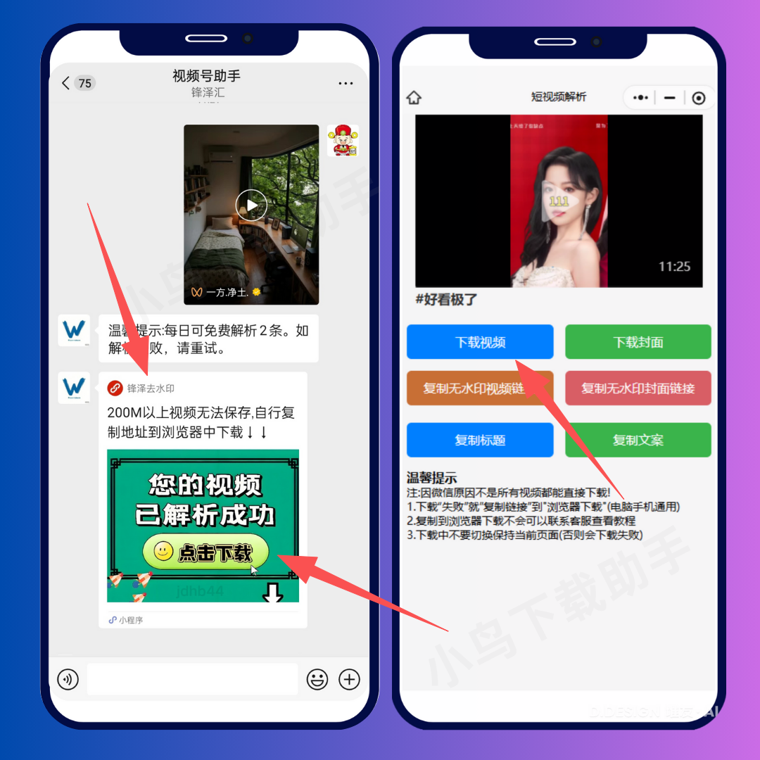 点击解析下载视频